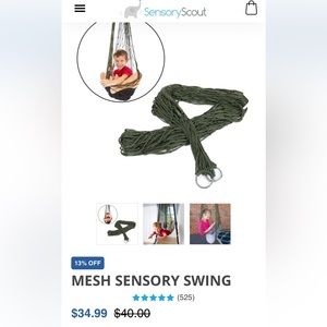 Sensory Scout Sensory Swing -new in bag.